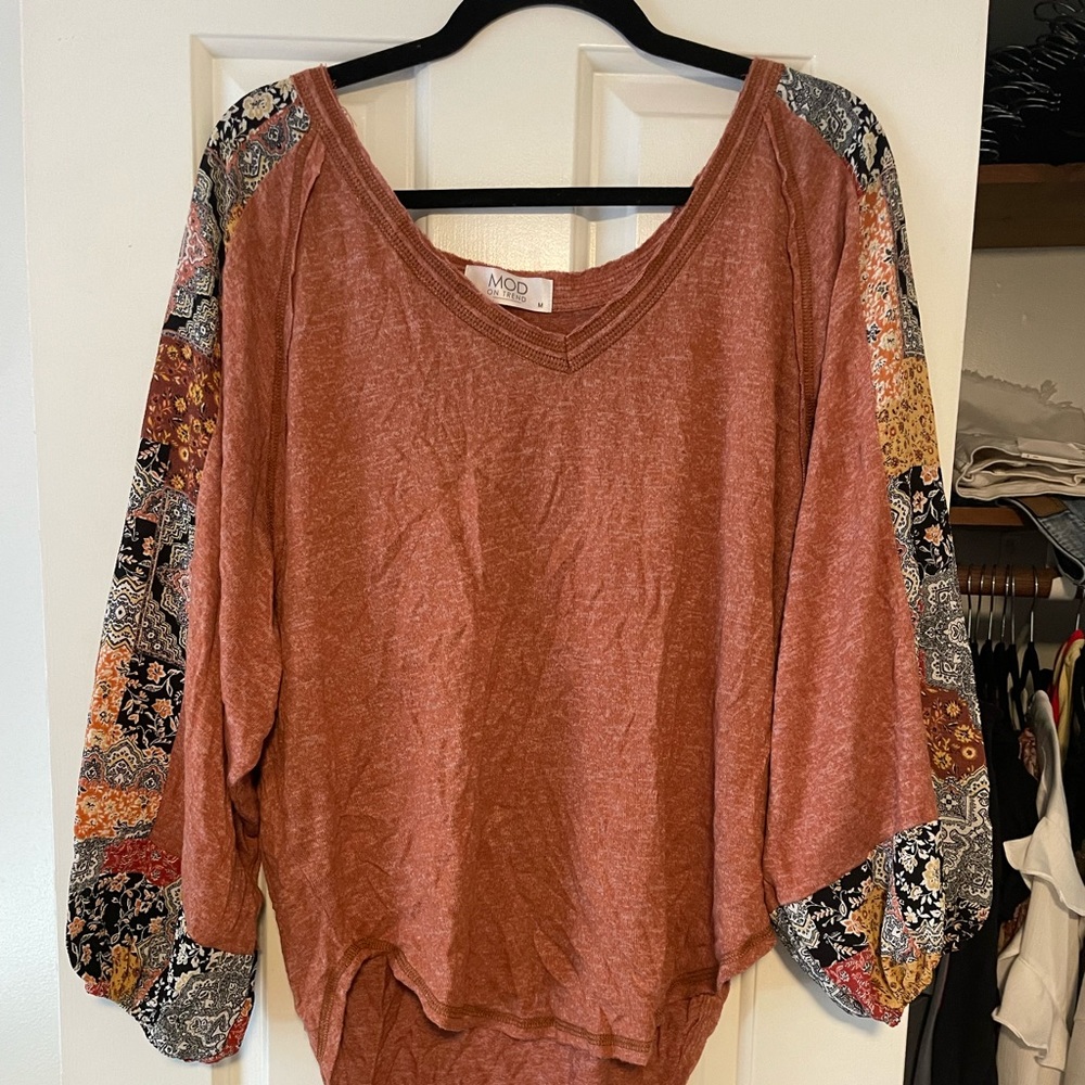 MOD Boutique Boho Bell Sleeve Top